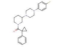1-(4-fluorophenyl)-4-{1-[(1-phenylcyclopropyl)carbonyl]-3-piperidinyl}piperazine