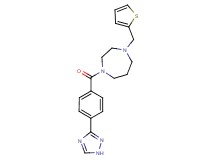 1-(2-thienylmethyl)-4-[4-(1H-1,2,4-triazol-3-yl)benzoyl]-1,4-diazepane