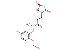 N-(5-chloro-2-ethoxybenzyl)-3-(2,5-dioxo-4-imidazolidinyl)-N-methylpropanamide