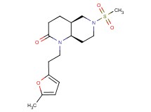 (4aS*,8aR*)-1-[2-(5-methyl-2-furyl)ethyl]-6-(methylsulfonyl)octahydro-1,6-naphthyridin-2(1H)-one
