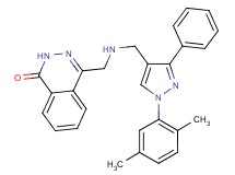 4-[({[1-(2,5-dimethylphenyl)-3-phenyl-1H-pyrazol-4-yl]methyl}amino)methyl]-1(2H)-phthalazinone