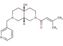 (4aS*,8aS*)-2-(3-methylbut-2-enoyl)-7-(pyridin-3-ylmethyl)octahydro-2,7-naphthyridin-4a(2H)-ol