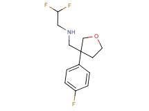 (2,2-difluoroethyl){[3-(4-fluorophenyl)tetrahydro-3-furanyl]methyl}amine