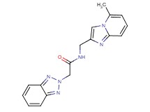 2-(2H-1,2,3-benzotriazol-2-yl)-N-[(5-methylimidazo[1,2-a]pyridin-2-yl)methyl]acetamide