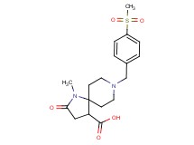 1-methyl-8-[4-(methylsulfonyl)benzyl]-2-oxo-1,8-diazaspiro[4.5]decane-4-carboxylic acid