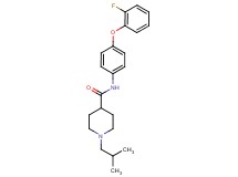 N-[4-(2-fluorophenoxy)phenyl]-1-isobutyl-4-piperidinecarboxamide