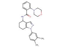 N-[1-(3,4-dimethylphenyl)-4,5,6,7-tetrahydro-1H-indazol-4-yl]-2-(4-morpholinyl)benzamide