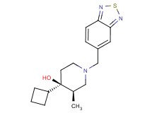 (3R*,4R*)-1-(2,1,3-benzothiadiazol-5-ylmethyl)-4-cyclobutyl-3-methylpiperidin-4-ol