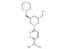 [(3S*,5R*)-1-(6-isopropyl-3-pyridazinyl)-5-(4-morpholinylmethyl)-3-piperidinyl]methanol