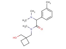 2-(dimethylamino)-N-{[1-(hydroxymethyl)cyclobutyl]methyl}-N-methyl-2-(3-methylphenyl)acetamide