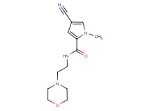 4-cyano-1-methyl-N-(2-morpholin-4-ylethyl)-1H-pyrrole-2-carboxamide