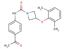 N-(4-acetylphenyl)-3-(2,6-dimethylphenoxy)azetidine-1-carboxamide