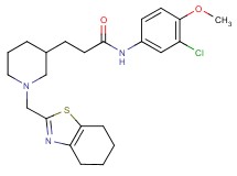 N-(3-chloro-4-methoxyphenyl)-3-[1-(4,5,6,7-tetrahydro-1,3-benzothiazol-2-ylmethyl)-3-piperidinyl]propanamide