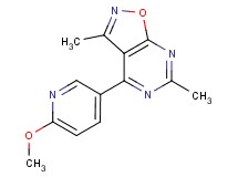 4-(6-methoxypyridin-3-yl)-3,6-dimethylisoxazolo[5,4-d]pyrimidine