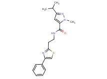 3-isopropyl-1-methyl-N-[2-(4-phenyl-1,3-thiazol-2-yl)ethyl]-1H-pyrazole-5-carboxamide