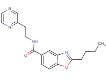 2-butyl-N-[2-(2-pyrazinyl)ethyl]-1,3-benzoxazole-5-carboxamide