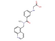 [(3-{[methyl(quinolin-5-ylmethyl)amino]carbonyl}phenyl)amino]acetic acid