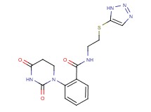 2-(2,4-dioxotetrahydropyrimidin-1(2H)-yl)-N-[2-(1H-1,2,3-triazol-5-ylthio)ethyl]benzamide