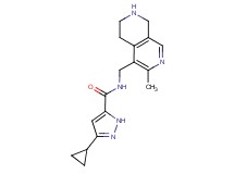 3-cyclopropyl-N-[(3-methyl-5,6,7,8-tetrahydro-2,7-naphthyridin-4-yl)methyl]-1H-pyrazole-5-carboxamide