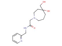 2-[4-hydroxy-4-(hydroxymethyl)-1-azepanyl]-N-(2-pyridinylmethyl)acetamide