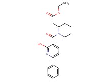 ethyl {1-[(2-hydroxy-6-phenyl-3-pyridinyl)carbonyl]-2-piperidinyl}acetate