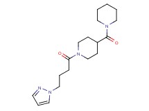 4-(1-piperidinylcarbonyl)-1-[4-(1H-pyrazol-1-yl)butanoyl]piperidine