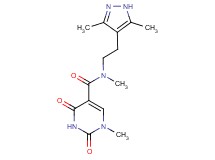 N-[2-(3,5-dimethyl-1H-pyrazol-4-yl)ethyl]-N,1-dimethyl-2,4-dioxo-1,2,3,4-tetrahydropyrimidine-5-carboxamide