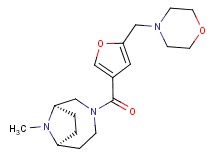 (1R*,6S*)-9-methyl-3-[5-(4-morpholinylmethyl)-3-furoyl]-3,9-diazabicyclo[4.2.1]nonane