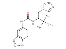 N-[1-(1H-imidazol-1-ylmethyl)-2,2-dimethylpropyl]-N'-1H-indazol-5-ylurea