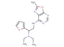 N~1~,N~1~-diethyl-1-(2-furyl)-N~2~-(2-methyl[1,3]oxazolo[5,4-d]pyrimidin-7-yl)ethane-1,2-diamine