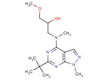 1-[(6-tert-butyl-1-methyl-1H-pyrazolo[3,4-d]pyrimidin-4-yl)(methyl)amino]-3-methoxy-2-propanol