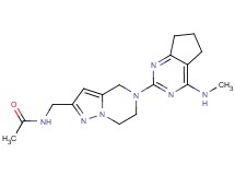 N-({5-[4-(methylamino)-6,7-dihydro-5H-cyclopenta[d]pyrimidin-2-yl]-4,5,6,7-tetrahydropyrazolo[1,5-a]pyrazin-2-yl}methyl)acetamide