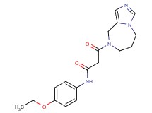 3-(6,7-dihydro-5H-imidazo[1,5-a][1,4]diazepin-8(9H)-yl)-N-(4-ethoxyphenyl)-3-oxopropanamide