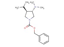 benzyl (3S*,4R*)-3-(dimethylamino)-4-isopropylpyrrolidine-1-carboxylate