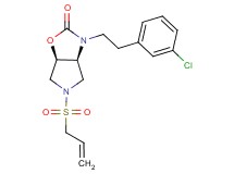 (3aS*,6aR*)-5-(allylsulfonyl)-3-[2-(3-chlorophenyl)ethyl]hexahydro-2H-pyrrolo[3,4-d][1,3]oxazol-2-one