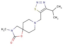 8-[(4-isopropyl-1,2,3-thiadiazol-5-yl)methyl]-3-methyl-1-oxa-3,8-diazaspiro[4.5]decan-2-one