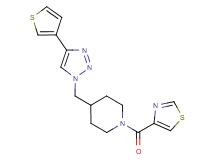 1-(1,3-thiazol-4-ylcarbonyl)-4-{[4-(3-thienyl)-1H-1,2,3-triazol-1-yl]methyl}piperidine