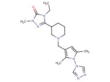 5-(1-{[2,5-dimethyl-1-(4H-1,2,4-triazol-4-yl)-1H-pyrrol-3-yl]methyl}piperidin-3-yl)-4-ethyl-2-methyl-2,4-dihydro-3H-1,2,4-triazol-3-one