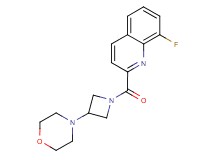 8-fluoro-2-{[3-(4-morpholinyl)-1-azetidinyl]carbonyl}quinoline