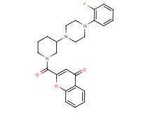 2-({3-[4-(2-fluorophenyl)-1-piperazinyl]-1-piperidinyl}carbonyl)-4H-chromen-4-one