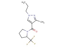 3-methyl-1-propyl-4-{[2-(trifluoromethyl)-1-pyrrolidinyl]carbonyl}-1H-pyrazole
