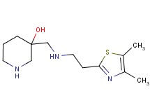 3-({[2-(4,5-dimethyl-1,3-thiazol-2-yl)ethyl]amino}methyl)-3-piperidinol dihydrochloride