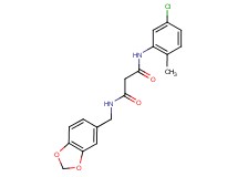 N-(1,3-benzodioxol-5-ylmethyl)-N'-(5-chloro-2-methylphenyl)malonamide