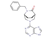(1S*,5R*)-6-benzyl-3-(9H-purin-6-yl)-3,6-diazabicyclo[3.2.2]nonan-7-one