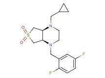 (4aR*,7aS*)-1-(cyclopropylmethyl)-4-(2,5-difluorobenzyl)octahydrothieno[3,4-b]pyrazine 6,6-dioxide