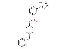 3-(1H-imidazol-2-yl)-N-[1-(pyridin-2-ylmethyl)piperidin-4-yl]benzamide