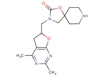 3-[(2,4-dimethyl-5,6-dihydrofuro[2,3-d]pyrimidin-6-yl)methyl]-1-oxa-3,8-diazaspiro[4.5]decan-2-one dihydrochloride