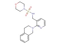 N-{[2-(3,4-dihydro-2(1H)-isoquinolinyl)-3-pyridinyl]methyl}-4-morpholinesulfonamide