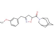 4-{[3-(3-methoxybenzyl)-4,5-dihydro-5-isoxazolyl]carbonyl}-4-azatricyclo[4.3.1.1~3,8~]undecane