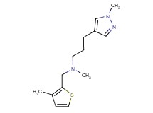 N-methyl-3-(1-methyl-1H-pyrazol-4-yl)-N-[(3-methyl-2-thienyl)methyl]propan-1-amine